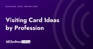 Visiting Card Ideas by Profession: Doctors, Lawyers, Shops and Freelancers